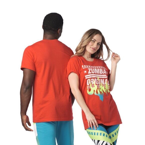 ZUMBA ORIGINAL TEE (NWT) M/L - Picture 2 of 4